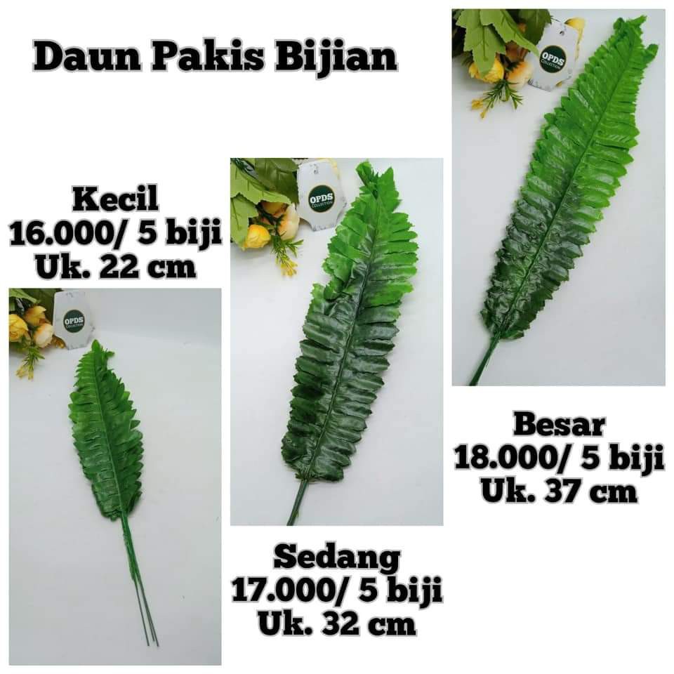 Daun Pakis Bijian Daun Pakis Artificial Daun Hias