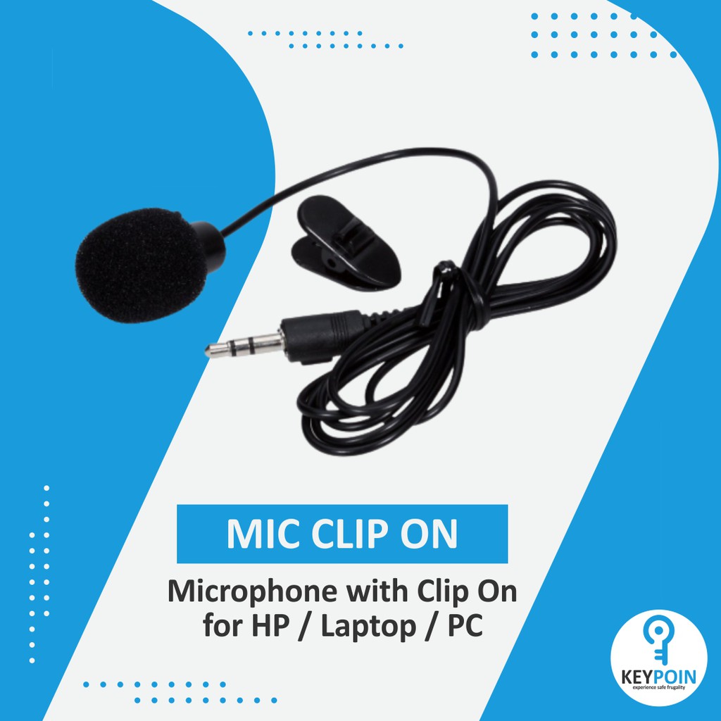 Mic Clip On Audio Splitter Vlog Vlogger Smule Jack 3.5mm
