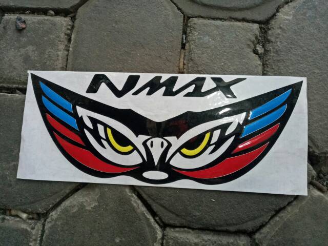 Sticker variasi yamaha n max mata elang lampu depan