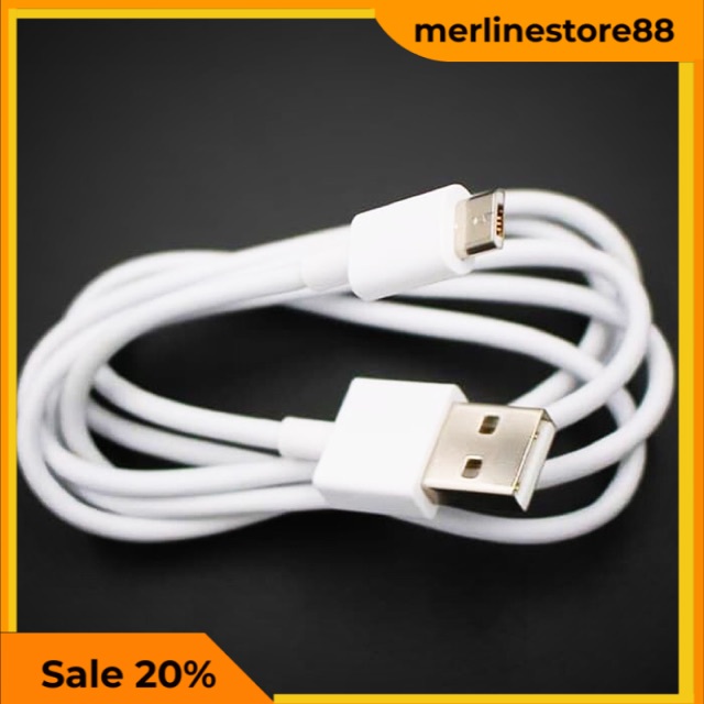 Kabel Data Xiaomi Micro Original TAM 100% 2A Copotan Cable Charging/Data White ASLI