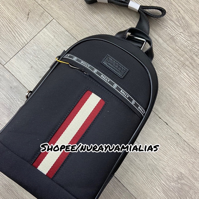 Tas selempang pria bally import mirror tas slempang pria branded