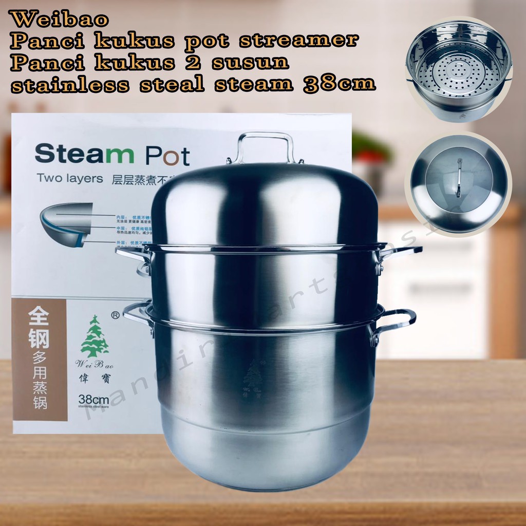 panci kukus pot steamer *weibao * panci kukus 2 susun* 38 cm