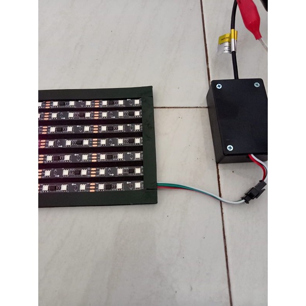 Strobo RUNNING TEXT versi 2 Set 7 Baris 12v Hp