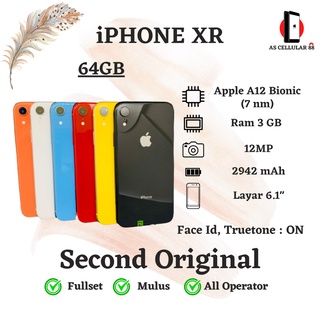 iPhone XR 64GB Second ORI 100% MULUS E X Inter Fulset BerGaransi
