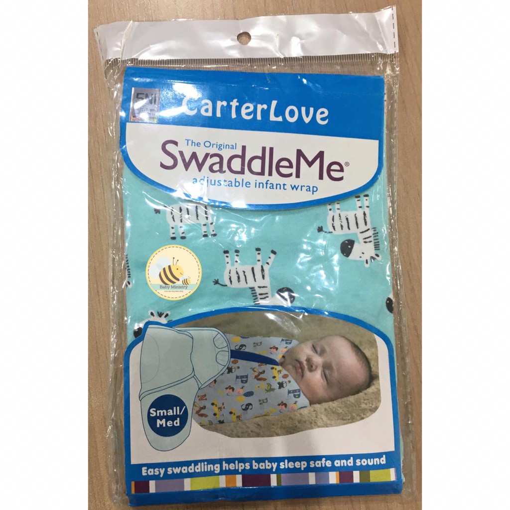 CARTERLOVE SWADDLE INSTANT / bedongan SMALL/MED / menghangatkan / bedong bayi / bedong instan bayi / adjustable infant wrap / kado lahiran / lembut / supersoft / bahan dingin