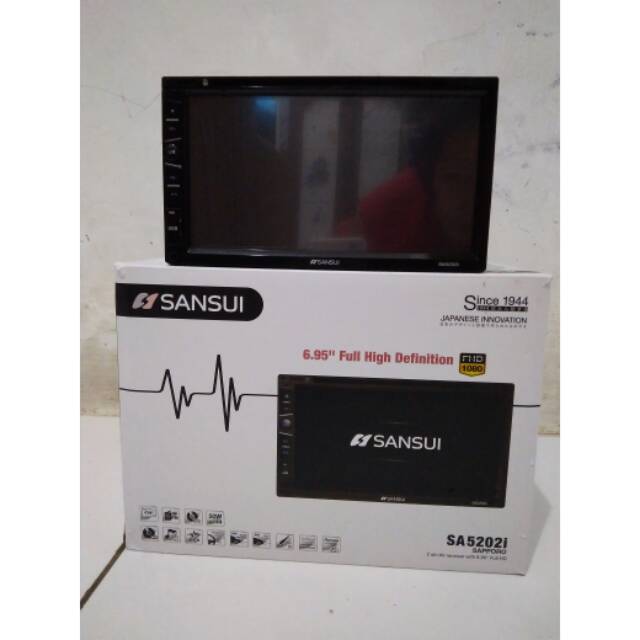 DOUBLE DIN SANSUI SA 5202i SAPPORO SUPPORT MP4 DAN FULL HD