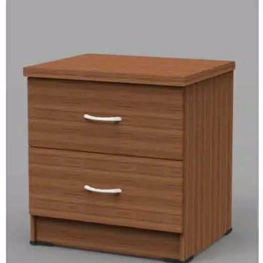 junn | lemari kayu kecil laci/nakas laci/be side table ukuran 47x39x50cm - walnut