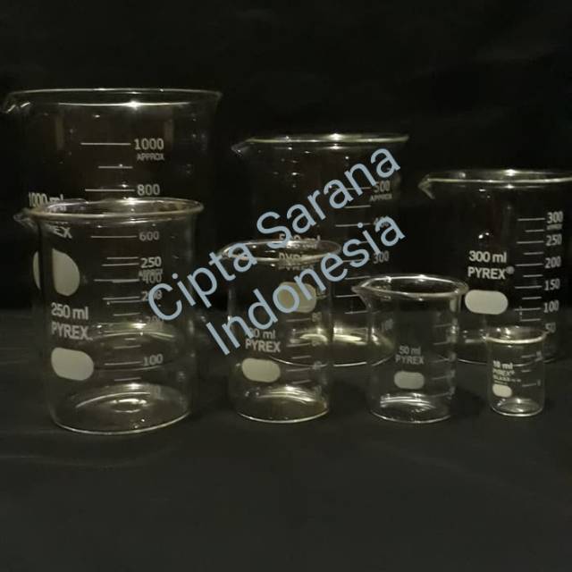 Beaker Glass-Gelas Kimia 300ml Pyrex