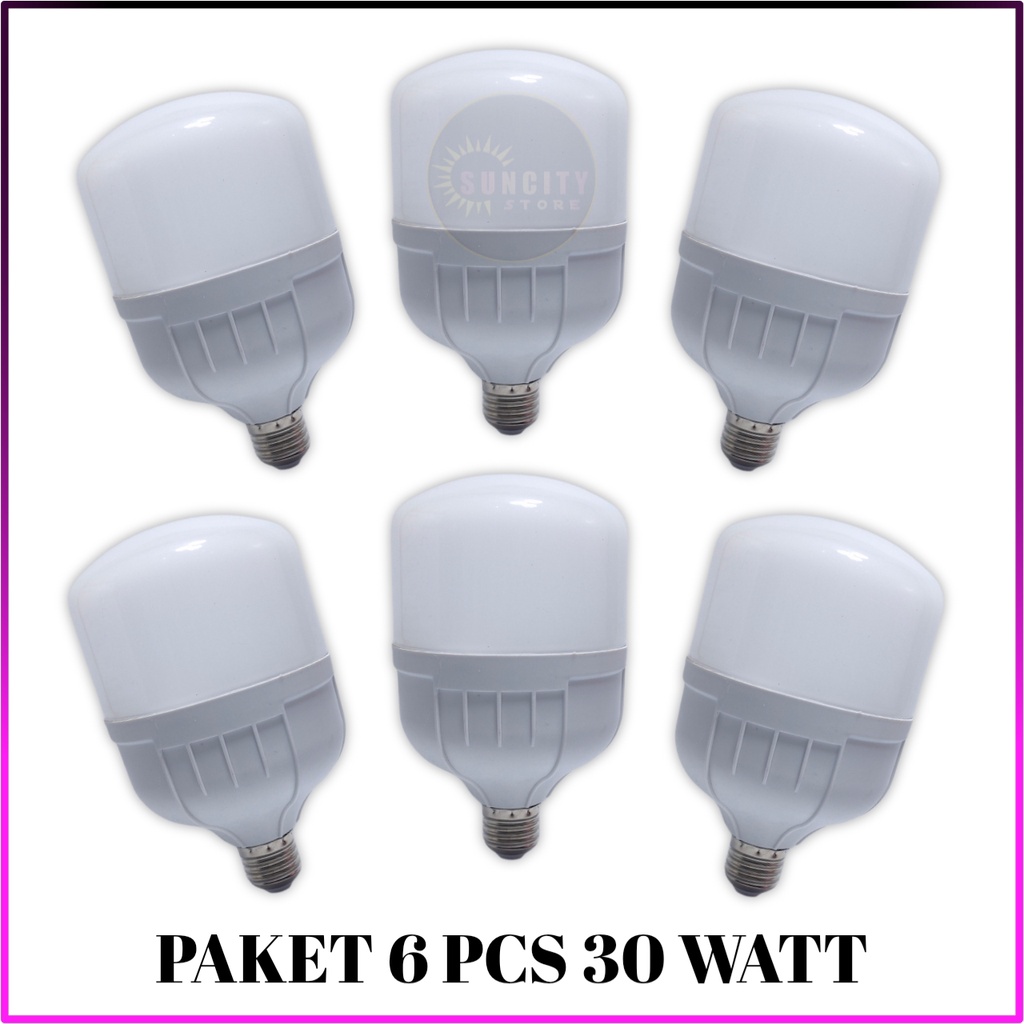 Paket 6 Pcs Score Maxxi Lampu LED Capsule 30 Watt - Cahaya Putih