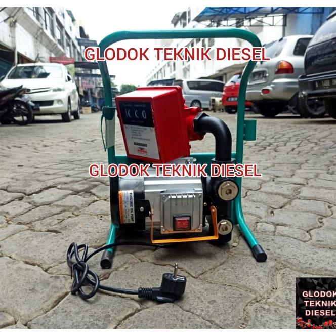 Pompa Minyak Oli Solar Elektrik With Flow Meter Wipro Pmef3 Original