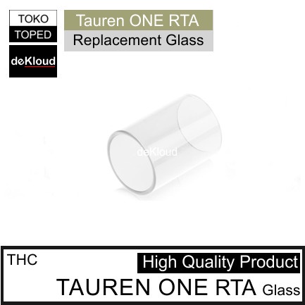 koleksi tabung bahan kaca THC TAUREN ONE RTAx  Replacement warna glass bening