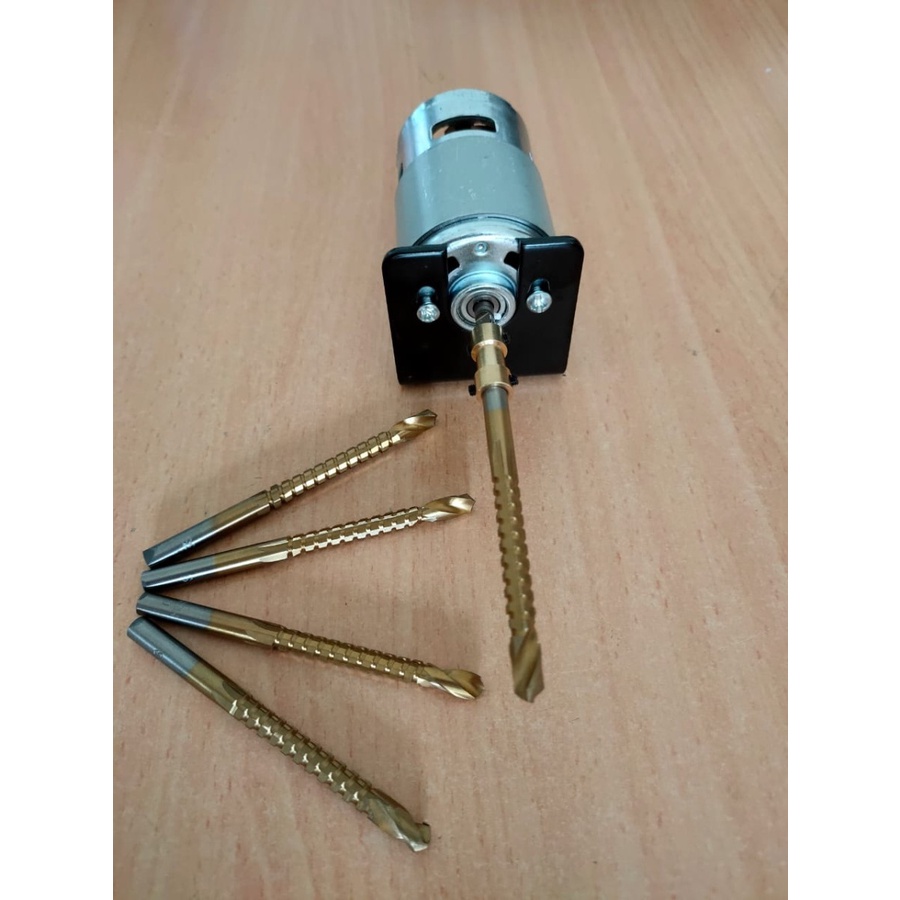 PAKET Dinamo Motor DC 775 plus DRILL & BRACKET