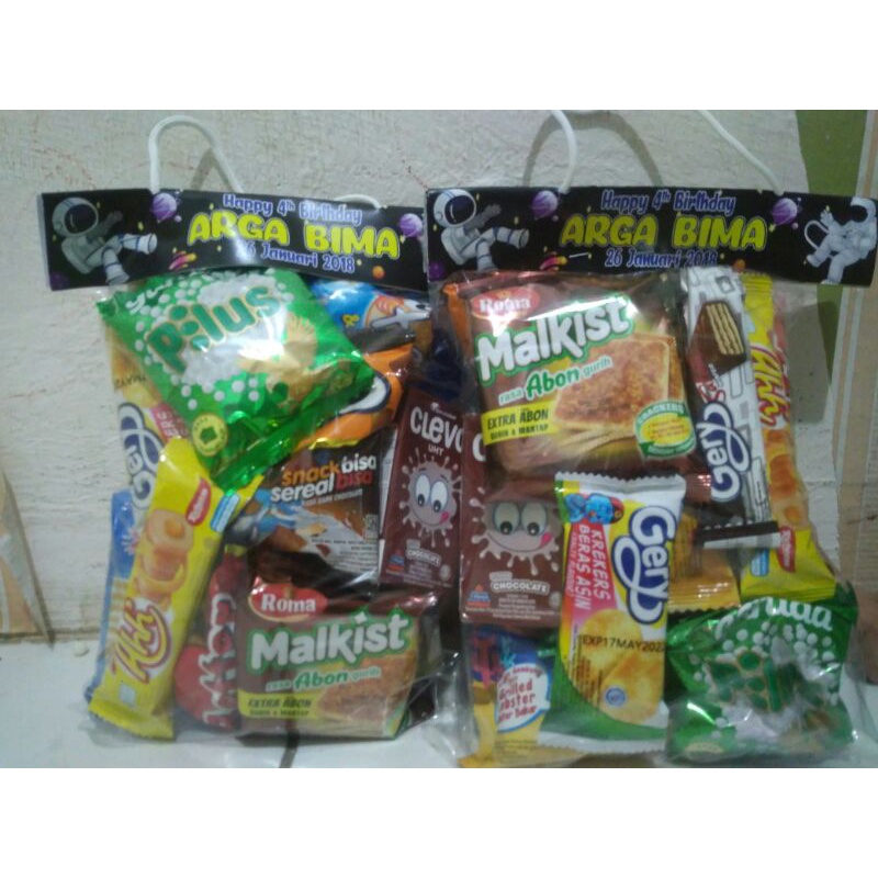 Paket snack ulangtahun anak/paket snack ultah/snack ulangtahun