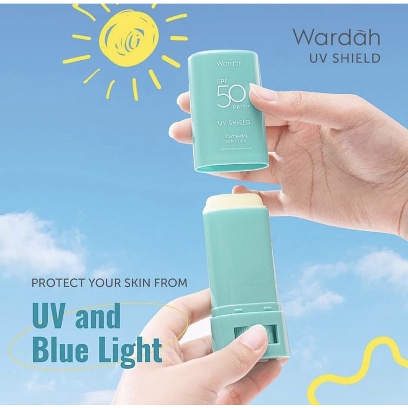 [SUNSCREEN WARDAH TOSCA SPF50] WARDAH UV SHIELD SPF 50 PA ++++ LIGHT MATTE SUN STICK - SUNSCREEN STICK