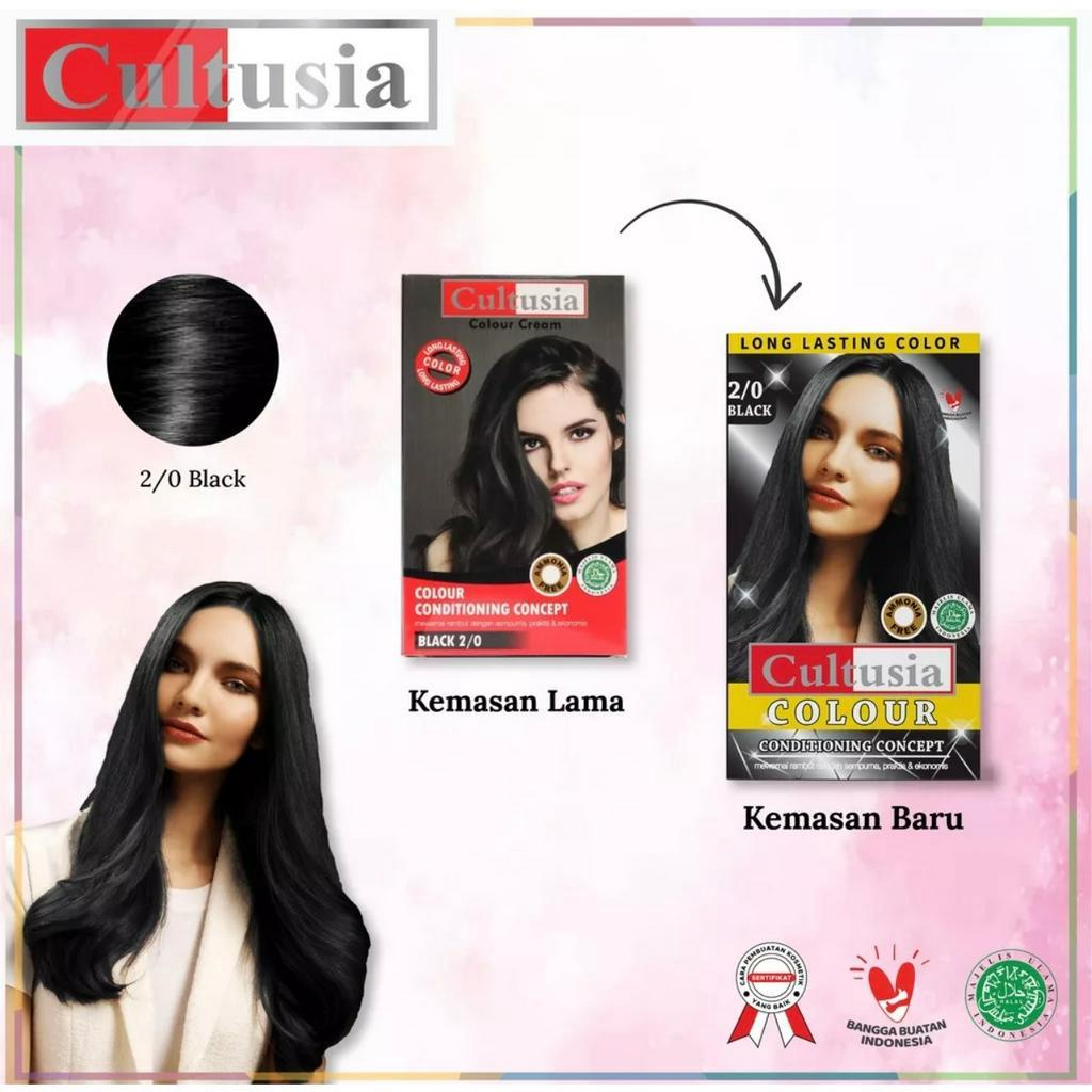 Cultusia Hair Color Black 2 0 30 ML