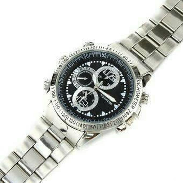 Neo Jam Tangan Kamera Pengintai Besi Spy Camera Watch Stainless Steel