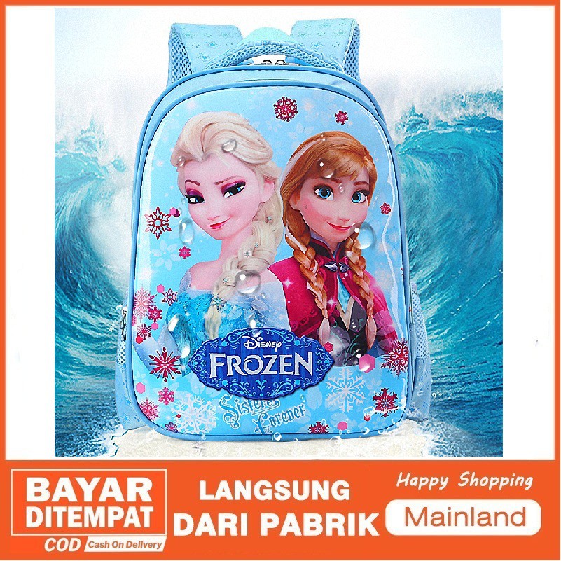 Mainland Tas Ransel Backpack Anak Sekolah Karakter Kartun Frozen Hello Kitty Sofia Lucu Murah TRA101