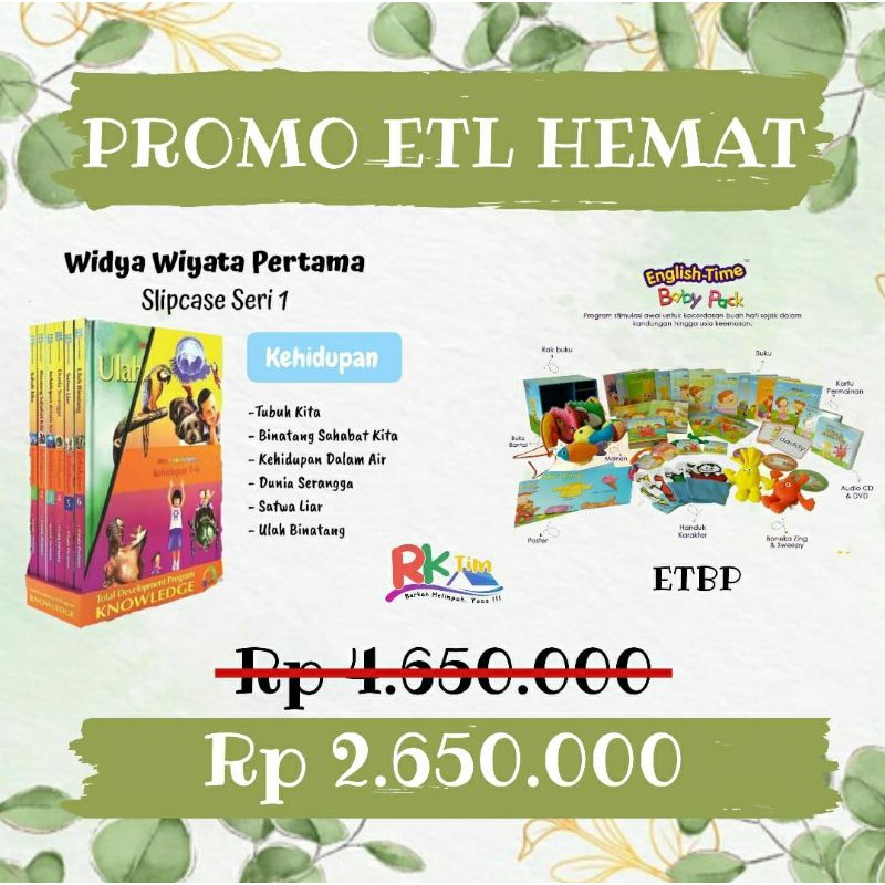 paket hemat ETBP dan WWP seri 1