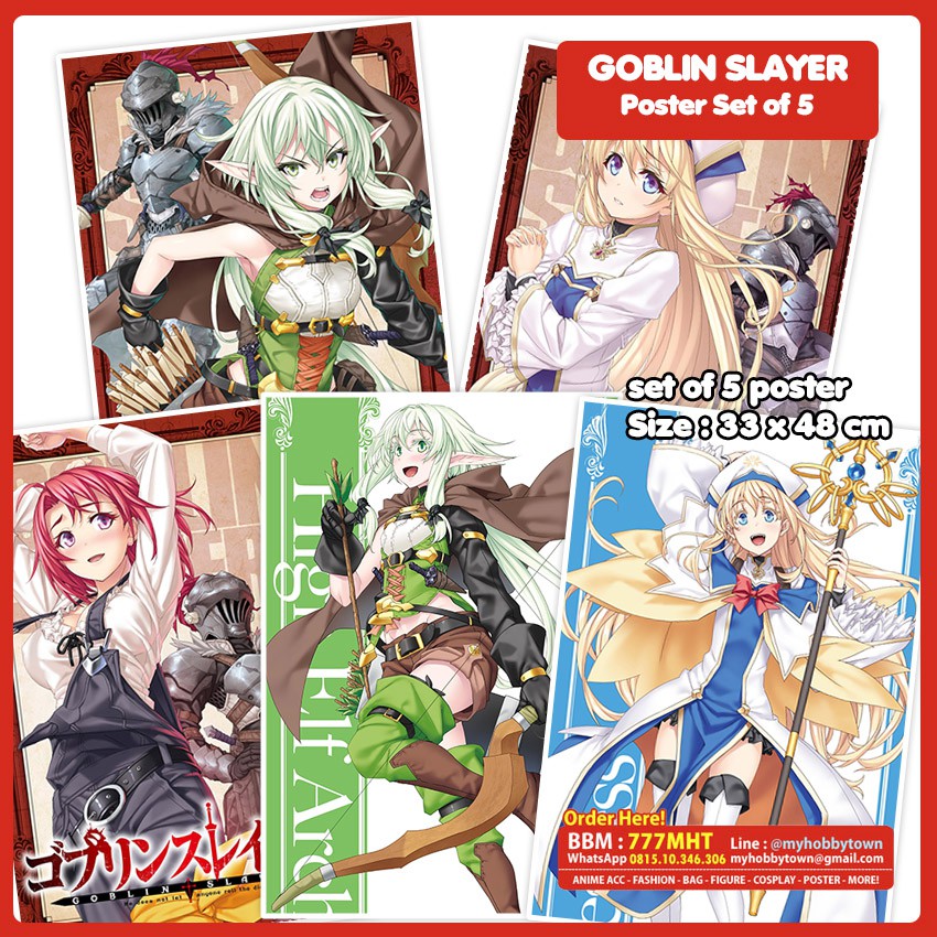 Poster Anime Goblin Slayer Set Of 5