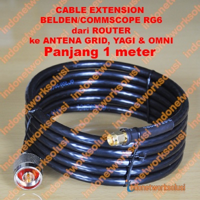 Tp-Link Router Cable Extension Kabel Ekstension Commscope Ke ANTENA GRID YAGI OMNI (1m)