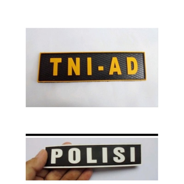 patch rubber tni ad polisi basarnas