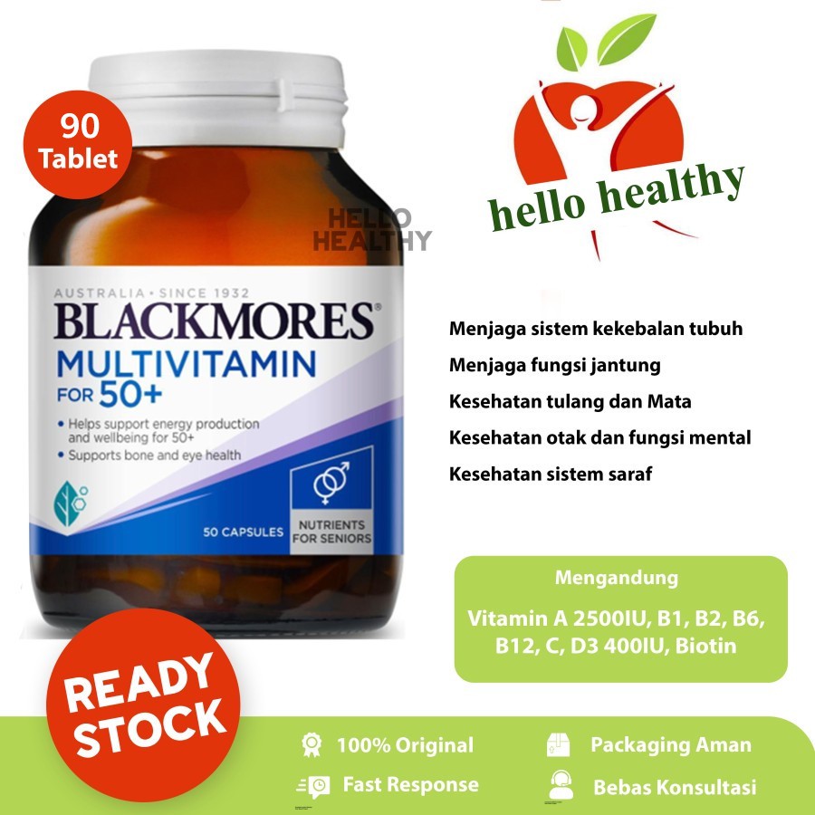 Blackmores Multivitamin for 50+ (90 Tablet)