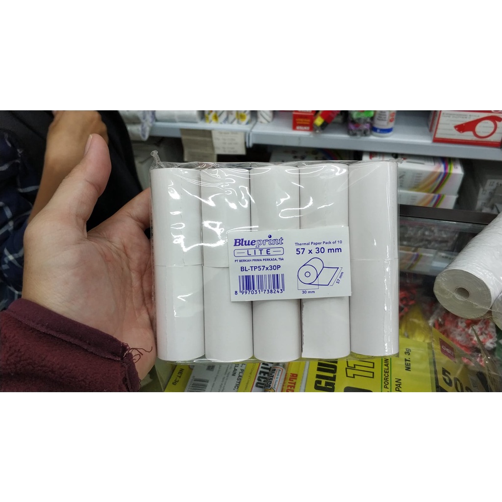 

kertas thermal blueprint 57 x 30 mm 57 X 38 LITE