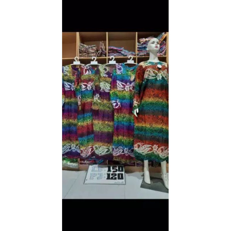 Daster batik / daster muslim / daster lengan panjang