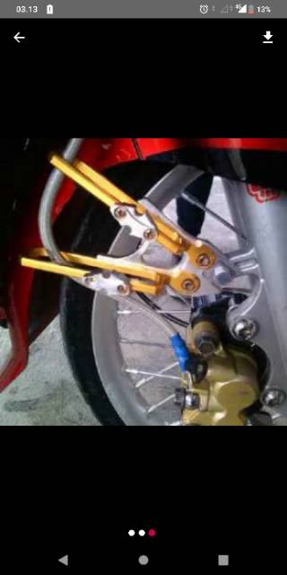 Breket selang rem depan variasi motor jepit selang semua motor matic bebek sports mio vixion dll