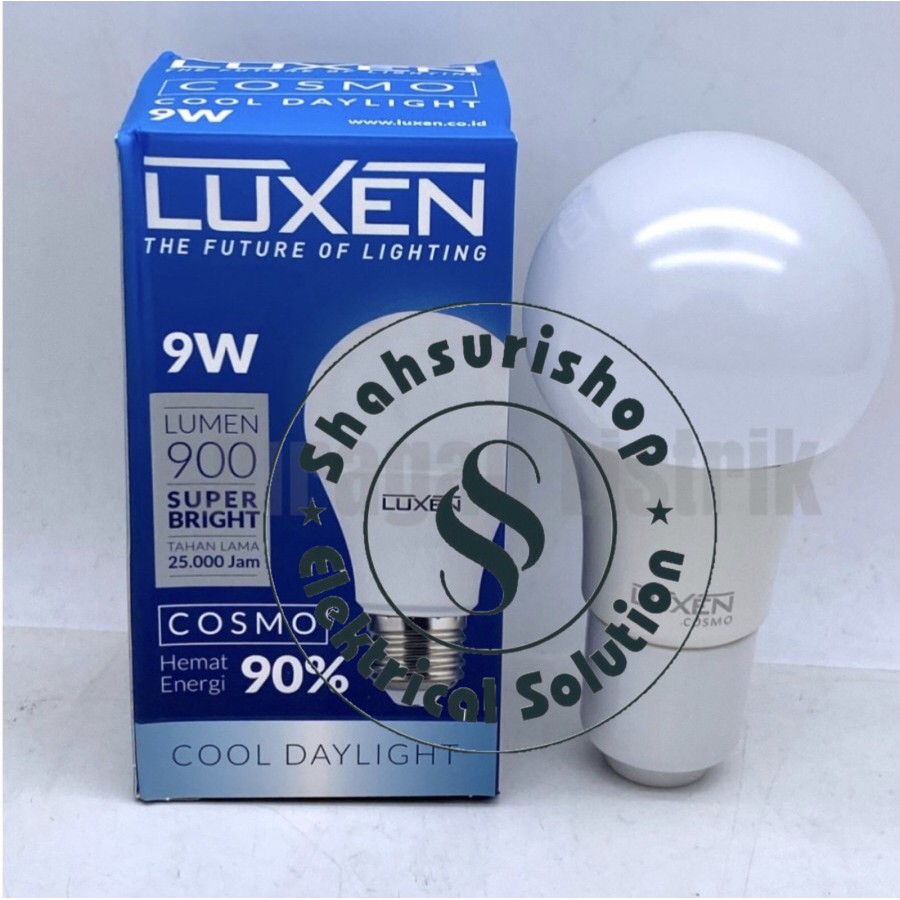 LAMPU LED BULB MURAH LUXEN 9W 9 W WATT COSMO GARANSI 1 TAHUN