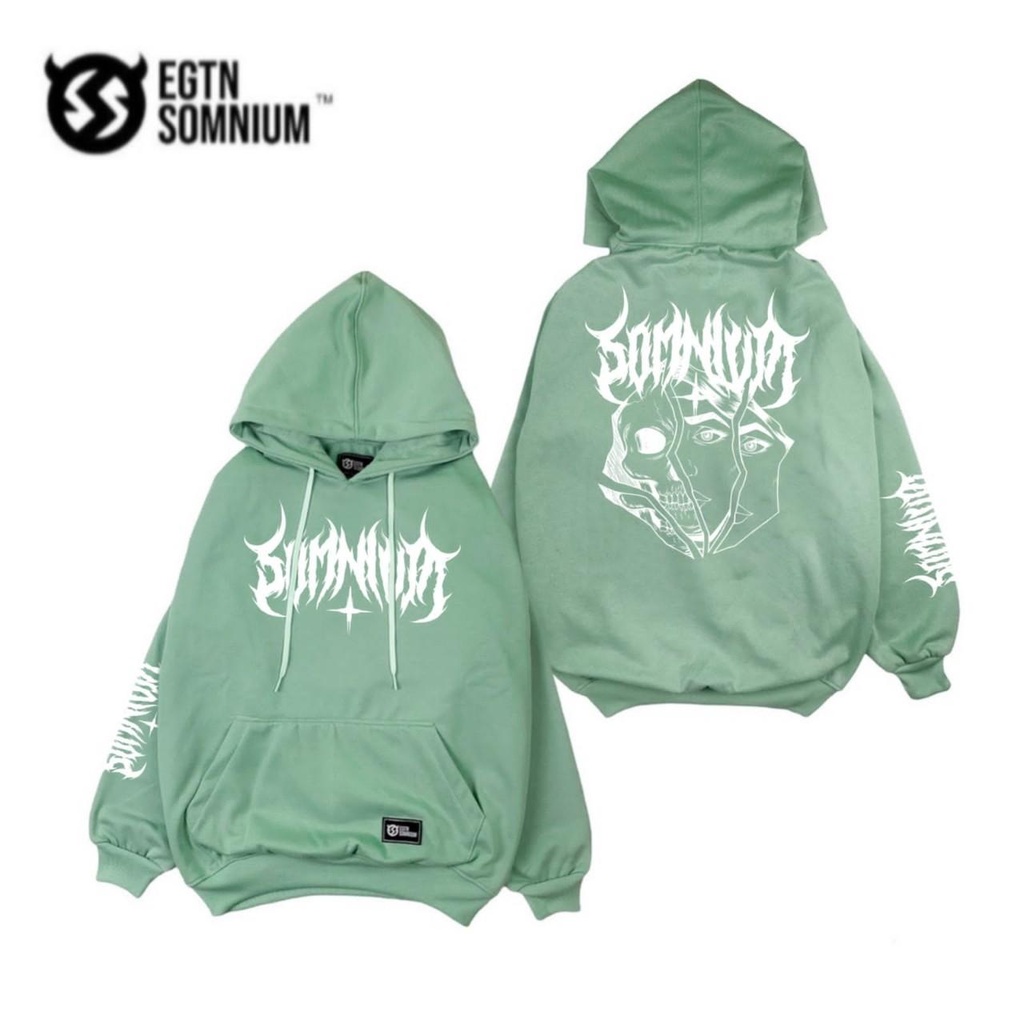 (MOTIF ANGEL) Switer Hoodie Mint Pria Keren Jaket Hodie Jumper Warna Mint Motif Fullprint Sweater Hudie Cowok Distro Mint Sweatshirt