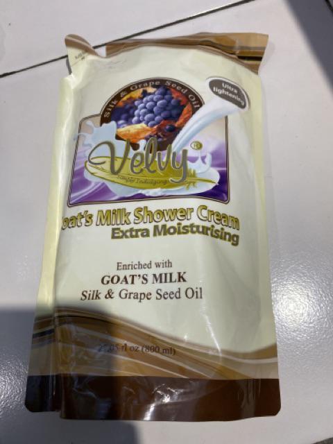 Velvy Goats Milk Shower Refill 800ml ( Gojek )
