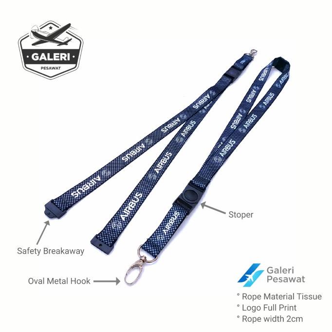 

Office & Stationery | Document Organizer | Lanyard / Gantungan Id Card Airbus Carbon | Best Seller