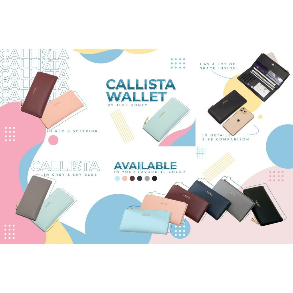 CALLISTA WALLET JIMS HONEY DOMPET CEWEK IMPORT MURAH DAN 