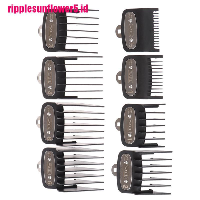 8pcs Sisir Panduan Ukuran Universal Untuk Alat Cukur Rambut