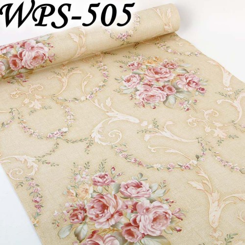Wallpaper Stiker Dinding Motif Batik Cream Krem WPS 505 Walpaper Walpeper Wolpeper Setiker Dekorasi 