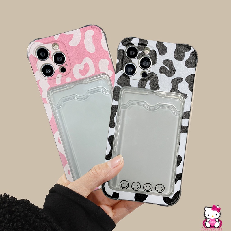 Soft Case Dompet Kartu Motif Leopard Untuk Samsung A13 A23 A30s A02s A12 A72 A03 A73 A20 M12 A10S A53 A33 A03s A71 A30 A22 A32 A13 A52 A50 M02 M02 S1