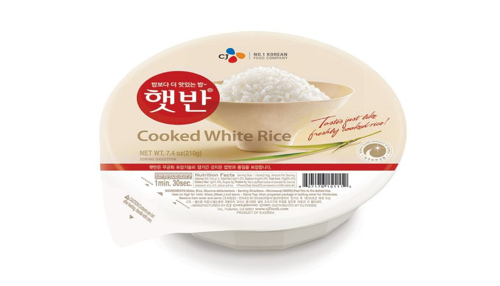 

CJ COOKED WHITE RICE 210GR / HETBAHN NASI INSTAN / COOKED RICE / NASI INSTAN KOREA / NASI KOREA