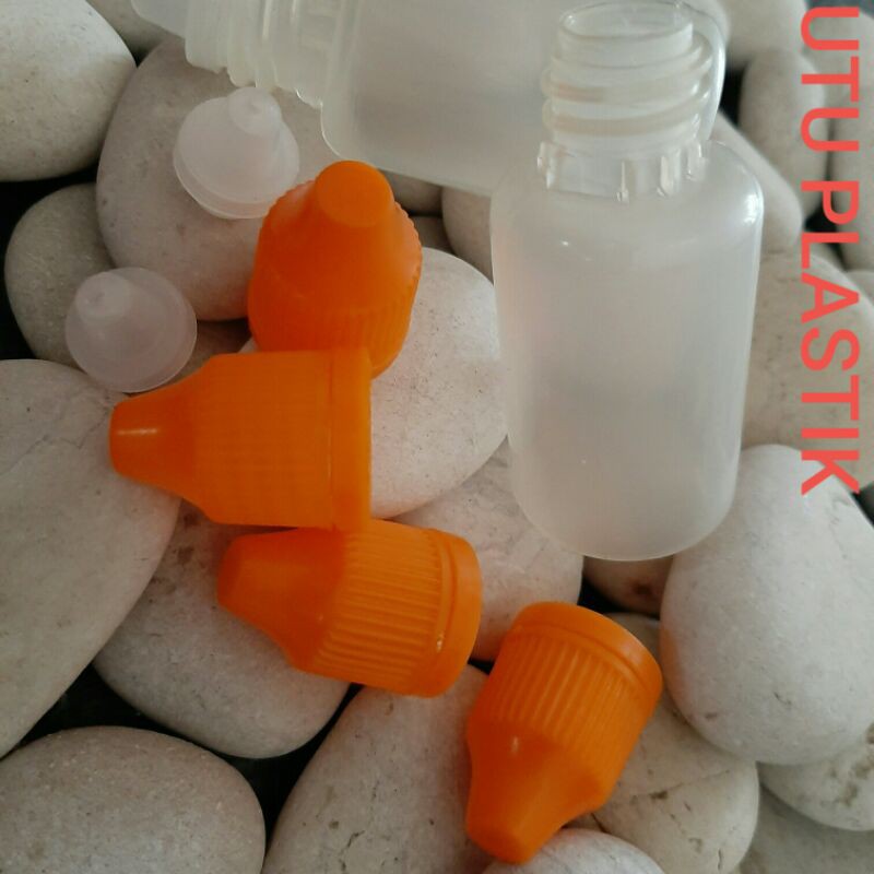 Botol Tetes Mata 30ml Natural Pp Cap Orange