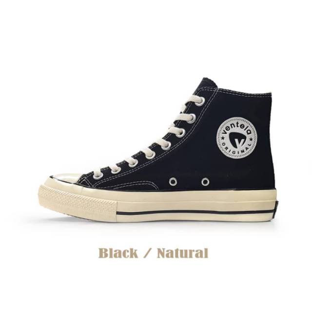 SEPATU VENTELA BLACK NATURAL HIGH