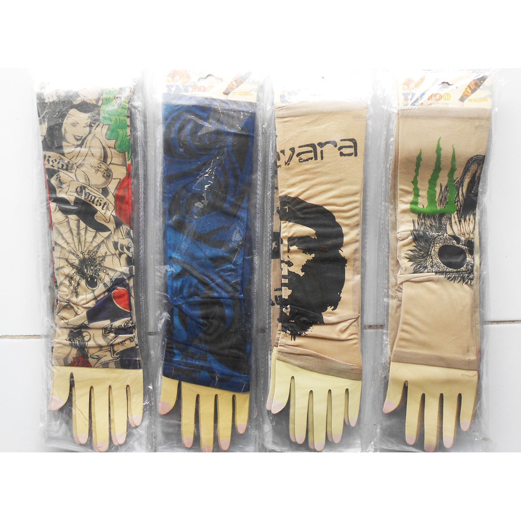 Manset Tangan Motif Tato - Tatoo Deker Tangan
