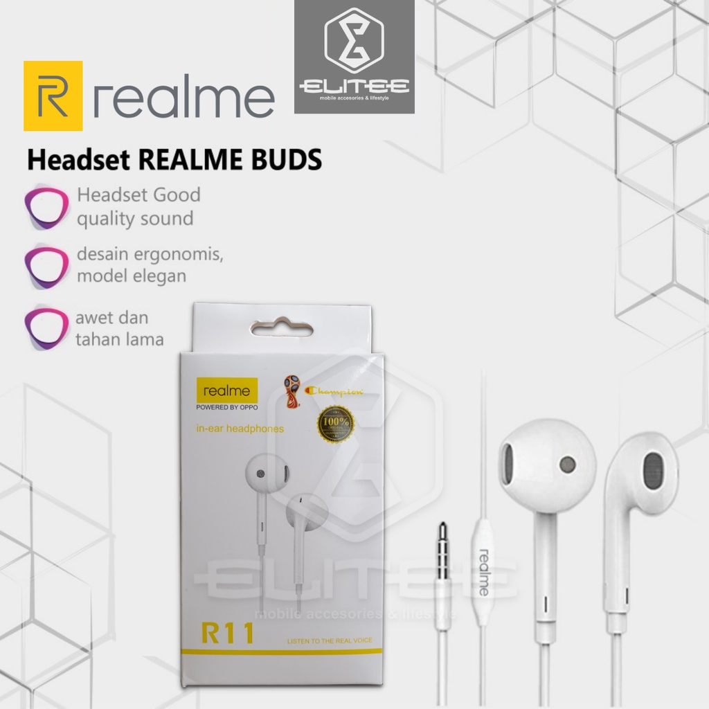 Headset Realme In Ear Powered by OPPO With Mic