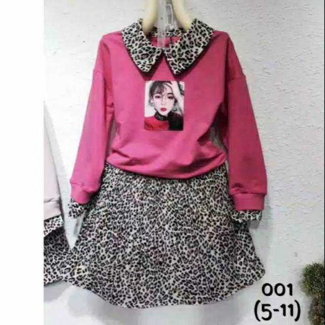 RIJEK Setelan sweater Rok Import plisket premium