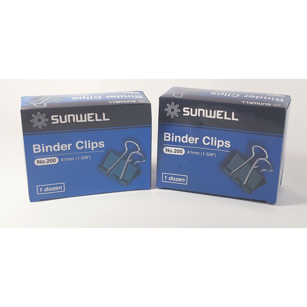 

BINDER CLIP NO 200 KLIP PENJEPIT KERTAS HITAM 32 MM SET PAK ISI 12 PCS
