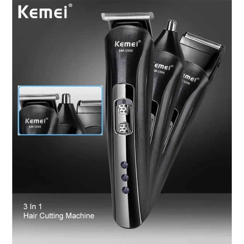 Hair clipper 3in1 cukuran rambut kumis jenggot bulu hidung