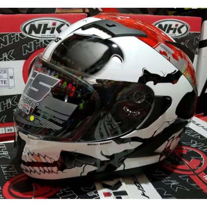 HELM NJS SKUL BANDIT DOBEL VISOR