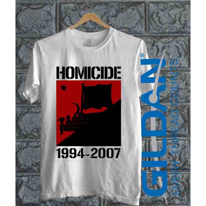 kaos band homicide tshirt original gildan softstyle homicide 12