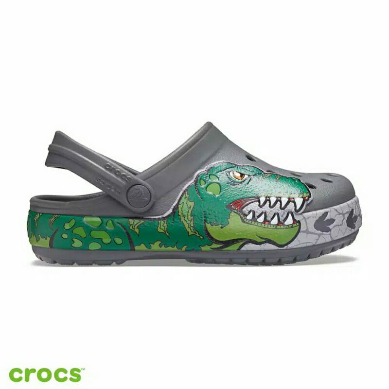 CROCS FUN LAB DINO DINOSAURUS CLOG KIDS and JUNIOR (NON LED)