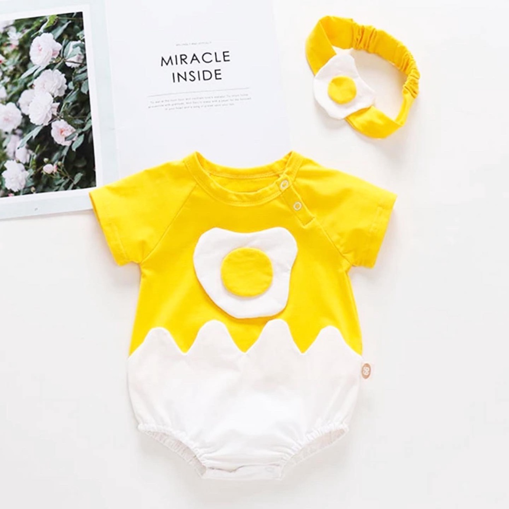 Jumper Telur Ceplok Eggy Baju Setelan Rok Kaos Pergi Lucu Fashion Anak Bayi Perempuan Cewek Terlaris Murah Lucu