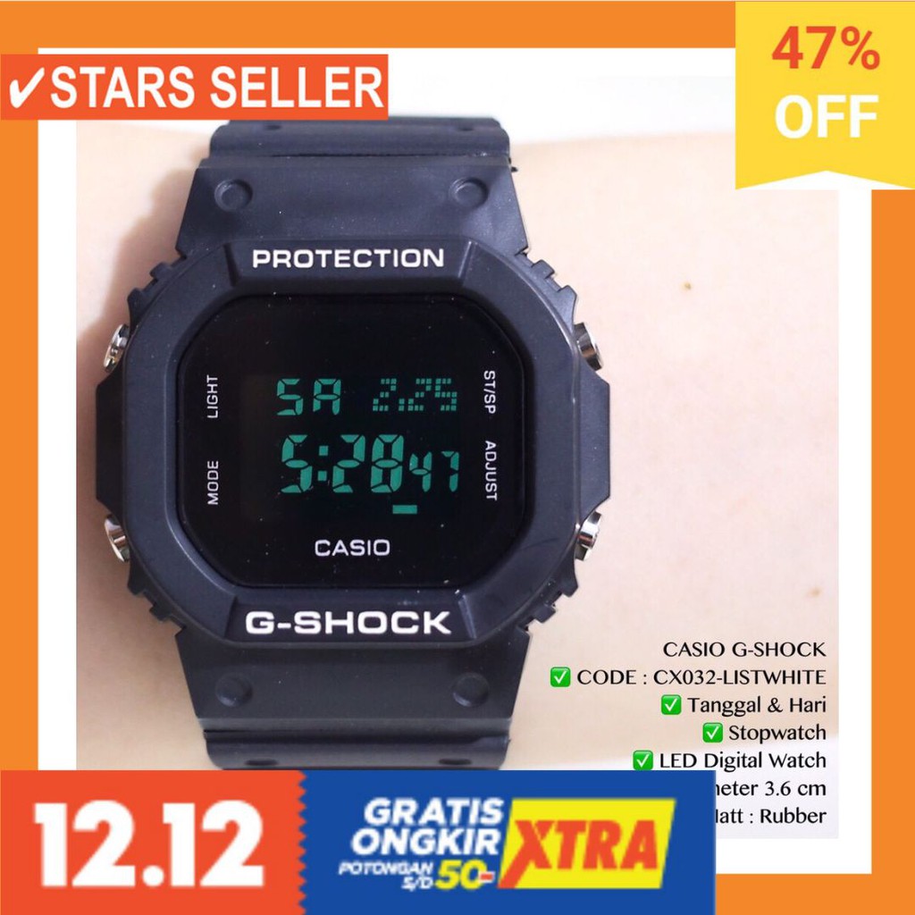 JAM TANGAN GROSIR MURAH LELAKI ANTI KARAT AIR LAKI / Jam tangan GSHOCK CASIO pria wanita anti air